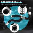 Outus 4 Pcs 20765678 Engine Heater Hose Assembly Compatible with Acadia/Traverse/Saturn Outlook Replacement
