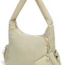 MICOM Crescent Bag for Women Lightweight Puffer Shoulder Bag Multi-Pocket Casual Hobo Bag Women Crescent Crossbody Bag