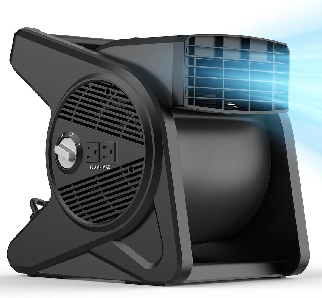 shinic 15" Utility Pivoting Blower Fan, for Work Shop Garage Gym Jobsite, Medium