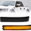 NEIFILES LED Side Mirror Turn Signal Light Compatible with Ford F150 2009-2014,Raptor 2010 2011 2012 2013 2014 Mirror Side Marker Lights Smoked Lens Amber Light