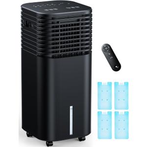 4-IN-1 Portable Air Conditioners, Evaporative Air Cooler w/ 4 Modes & 3 Speeds, 15H Timer for Smart Auto-off, 2-Gal Tank for 20H Cooling