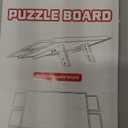 Jigsaw Puzzle Board 1500 Pieces, 2-in-1 Tilting and Rotating Puzzle Board with Drawers and Cover, Wooden Portable Puzzle Board for Adults, Board Game Table for All Ages