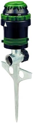 Orbit 58573N H2O-Six Gear-Drive Sprinkler on Metal T-Spike