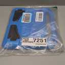 MENZO Fire HD 10 Tablet Case for Kids (13th/11th Generation, 2023/2021 Release), Lightweight Handheld Shockproof Case Built-in Screen Protector with Handle Stand, Blue