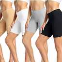 wirarpa Women's Cotton Boy Shorts Underwear Anti Chafing Soft Biker Short Plus Boy Shorts Panties 4 Pack L