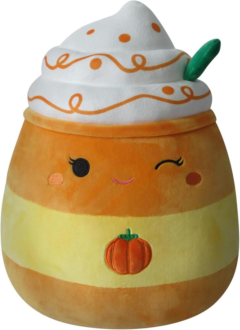 Squishmallows Original 14-Inch Delindy Orange Pumpkin Spice Latte - Large Ultrasoft Official Jazwares Plush