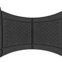 Motor Trend Premium FlexTough Deep Dish Rear Rubber Floor Mat Liners, Heavy Duty All-Weather Universal Fit Trim-To-Fit Floor Mats for Cars Sedans Trucks SUVs, Durable & Easy To Clean Car Mats - Black