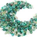 Hilitchi Green Agate Stone Tumbled Stones for Plants Cacti & Succulents Bedding, Vase Filler, Landscape Bottom Decoration (About 1lb(455g)/Bag) (9-14mm (0.35"-0.55"))