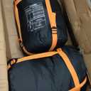 2 Pack Heated Sleeping Bag for Adults USB Electric Cold Weather Sleeping Bag with 4 Zone Carbon Fiber 3 Adjustable Heating Levels Waterproof for All Season Camping & Hiking (Blue)