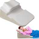 Daneey Wedge Pillow for Side Sleepers with Arm Hole, Adjustable U-Shaped Headrest Pillow for Adults, Relieves Neck, Back, Shoulder Pain, Removable Cover