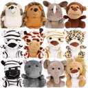 Valentine's Day Gifts for Kids Classroom, 12 Pack Small Stuffed Animals Bulk, 4.5 Inch Mini Plush Toys, Treasure Box Toys for Classroom, Party Favors for Kids, Plush Keychain, Claw Machine Prizes