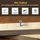 Wood Screws Assortment Kit, FIXLINK 240 PCS High Hardness Flat Head Wood Screws Set, Phillips Drive Assorted Screws, Contain 15PC Anchors and 8 Size (2-1/2,2,1-1/2,1-1/4,1,3/4,5/8,1/2), Zinc