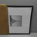 upsimples 18x18 Picture Frame, Display Pictures 8x8 with Mat or 18 x 18 Without, Wall Hanging Square Frames, Black, 1 Pack