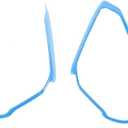 Center Console Dash Grab Handle Cover Trim Compatible with 2021-2024 Ford Bronco Light Blue Interior Accessories (Not for Bronco Sport)