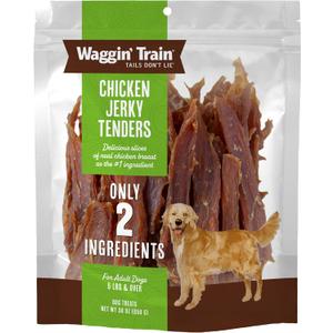 Waggin' Train Chicken Jerky for Dogs - Limited Ingredient Dog Treats for Dogs 30 oz. Pouch (1.88 Pound (Pack of 1)