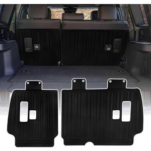 Rear Seat Back Cover Backrest Protector Compatible with Lexus GX550 & Toyota Land Cruiser Prado 250 Accessories 2024-2025 with Hook&Loop All Weather Split Dog Liner Pet Mat Cargo Trunk Liner