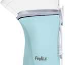 Presto 04867 Poplite Plus Hot Air Popcorn Popper - Built-In Measuring Cup + Melts Butter, Easy to Clean, Built-In Cord Wrap, 18 Cups, Aqua