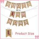 Boot or Bows Gender Reveal Banner, Boy or Girl Burlap Banner Gender Reveal Decorations, Baby Shower Party Decorations, Boots Or Bows Party Decoration Sign