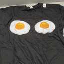 Fried Egg Bra Bikini Eggs Funny Fried Egg Costume T-Shirt XL