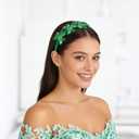 2 x St Patrick's Day Hairbands Cute Green Shamrock Design Fashionable Headband for Women St Patrick's Day Party Favour Decoration Hair Accessories Supplies 1Pcs
