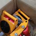 4PCS Machinery Skates, 17637LBS/8T Machine Moving Skates, Heavy Duty Machinery Mover Dolly with 360 Rotation Disc and 4 PU Wheels for Moving Equipment, Orange