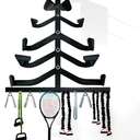 LAT Pull Down Bar Storage Rack, LAT Pulldown Attachments T Bar V Bar Cable Attachment Storage Rack, Training Exercise Back Tricep Press Down Bar Cable Machine Accessories Organizer Holder