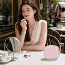 2 x Small Makeup Bag for Purse, Mini Cosmetic Bag with Inner Pockets for Women