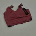 THE GYM PEOPLE Womens' Sports Bra Longline Wirefree Padded with Medium Support (Rose Red)