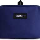 PackIt Freezable Snack Bag, True Blue, Built with ECOFREEZE Technology, Foldable, Reusable, Zip Closure, Designed For Keeping Snakcs Fresh On the Go, and Adults of all Ages