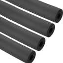 PATIKIL 3/8"(10mm) ID x 6Ft Pipe Insulation Foam Tube, 4Pcs Pipe Cover Wrap Roll Bar Padding Tubing for Handle Grip HVAC Outdoor Air Conditioner Units, Black