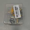 Joywayus 1/2" Hose Barb Brass Ball Valve Y Shaped Type 3 Way with 2 Switch Shut Off Valve Fitting Include 3 Clamps