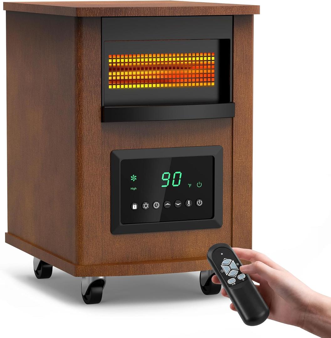 Infrared Space Heater 1500W Electric Heater for Indoor Use