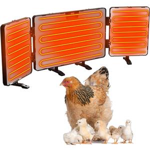 Foldable Chicken Coop Heater for Winter, Large Size 260W Heater with Thermal Protector, 3 Ways to Use Inside Coop, Suitable for Chickens, Dogs, Cats