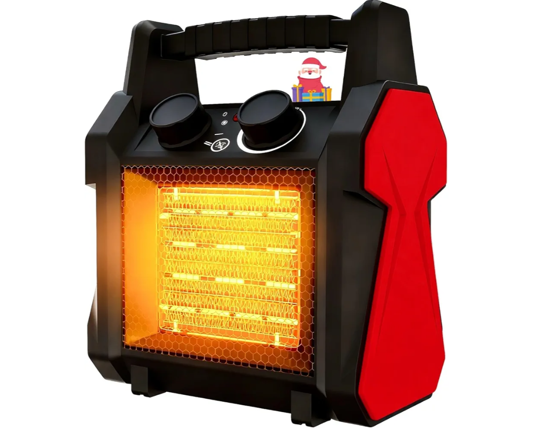 Outdoor Heaters for Patio, 1500W Garage Heater with Overheat Protection, 3S Fast Heating Electric Portable Electric Patio Heater, Greenhouse Heaters, Garage, Indoor Outdoor Use