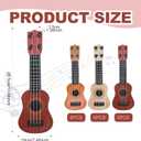 15 Pcs Kids Toy Guitar 10 Inch Mini Classical Ukulele Guitar Toy Beginner Rhyme Developmental Musical Instrument Toddlers Ukulele Guitar Cute Guitar Toy for Toddler Educational Toy Supplies
