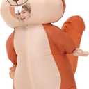 Spinosaurus Inflatable Squirrel Costume Kids Thanksgiving Inflatable Costume Christmas Blow Up Squirrel Costumes Halloween Inflatable Suit for Boys Girls