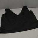 REORIA Butsmooth Womens Trendy Sexy Plunge Deep V Neck Sleeveless V Backless Slim Fit Going Out Crop Tank Tops (XX-Large, Black)