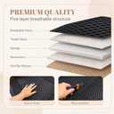 2 Set Cooling Seat Covers for Cars Summer 3D Air Mesh Breathable Leather Seat Protectors Universal Non Slip Cushion for Car Truck SUV, Black