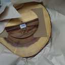 Lipper International Acacia Wood Large Slab Lazy Susan with Bark Rim