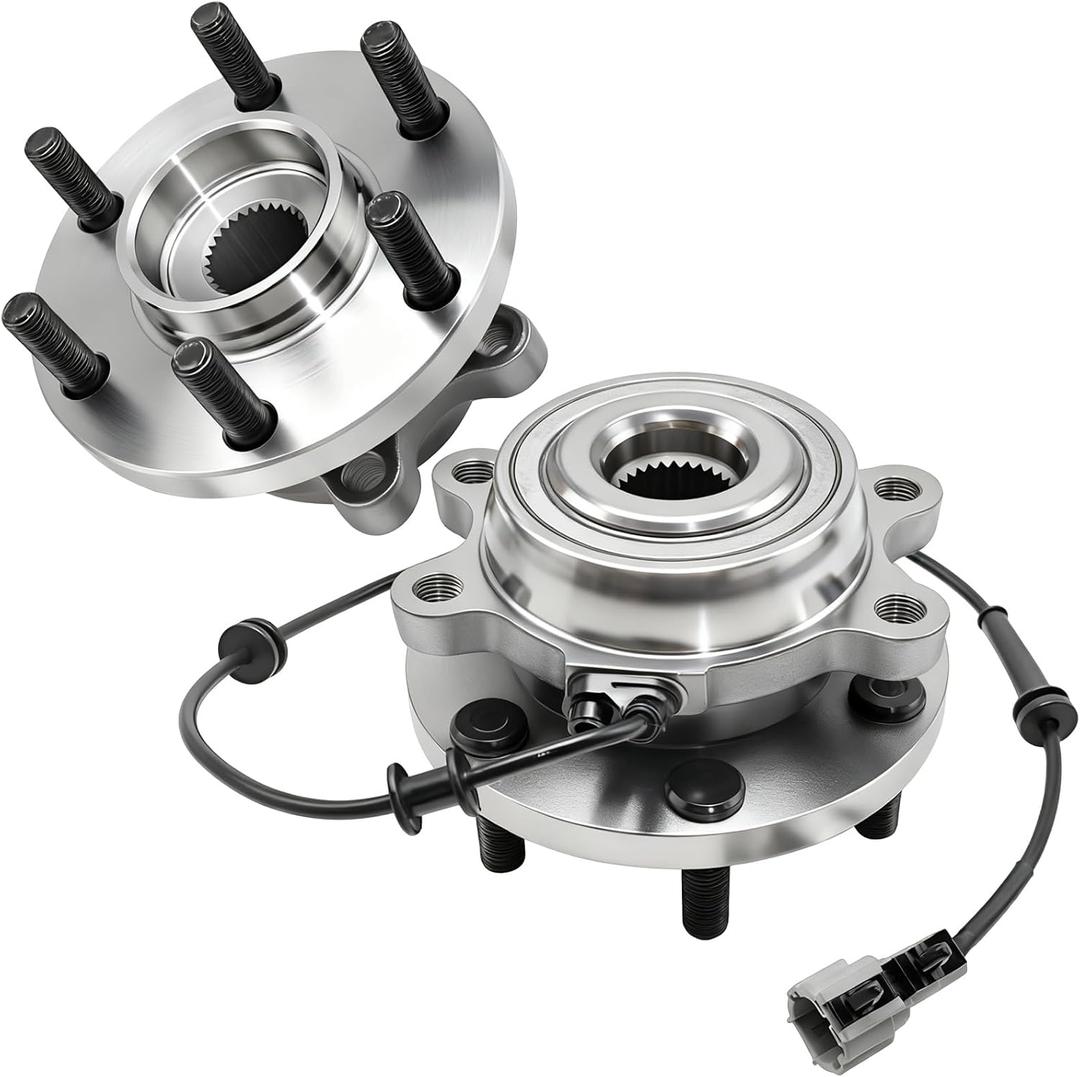 Aspligo 2Pcs 515065 Front Wheel Bearing Hub Assembly Compatible with Nissan Frontier 2005-2019, for Nissan Pathfinder 2005-2012 Xterra 2005-2013, for Suzuki Equator 2009-2012, 6 Lugs w/ABS