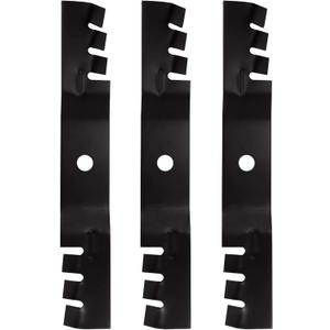 Lawn Mower Toothed Mulching Blades Replace for Scotts John Deere M113517 M115495 48 inch Decks Lesco 051508 F525 F510 GT225 GT235 GT245 GT242 GT262 GT275 GX345 3 Pack Lawn Mower Toothed Mulching Blades Replace for Scotts John Deere M113517 M115495 48 inch Decks Lesco 051508 F525 F510 GT225 GT235 GT245 GT242 GT262 GT275 GX345 3 Pack