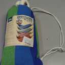 Bliss Hammocks BH-400-SB 40" Wide Hammock w/Hand-Woven Rope Loops & Hanging Hardware, Outdoor, Patio, Backyard Durable, Cotton and Polyester Blend, 220 Lbs Capacity, Seabreeze