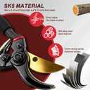 Advanced Bypass Trimming Scissors - Professional Gardening Scissors, 1.57-inch Trimming Diameter Anti rust Stainless Steel Blades, Plant, Flower, Bush Manual Trimmer, 1-piece Set