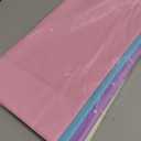 4Pcs Pastel Tablecloths, Mix Color Plastic Tablecloth Disposable Rectangle Table Covers for Baby Shower,Bridal,Wedding,Easter,Birthday and Ice Cream Party Decorations,54 x 108 Inch