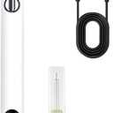 Wlizyzfhy Rechargeable Thread Burner kit,Digital Thread Zapper Tool,Burning Pen .For Beading,Leather Craft,Sewing,Weaving And Stringing,Molten Wax Carving, Wooden Board Hot Stamping (white)