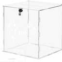 Clear Wedding Card Box with Lock, Acrylic Gift Card Box for Wedding Reception, Money Post Gift Boxes Holder with Lock and Thank You Sign for Party Reception Anniversary Bridal Baby Shower Decorations