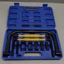 Handook 12Pcs Valve Spring Compressor with Valve Lapper Tool, Valve Spring Removal Tool with C Clamp for Motorcycle, ATV, Car, Small Engine Vehicle Equipment