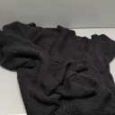 Aoysky Womens Long Cardigans Cable Knitted Open Front Oversized Hooded Outerwear Sweater Coat (XX-Large, Black)