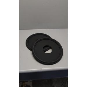 Molded PU Ceiling Medallion for Light Fixtures and Ceiling Fans, 13.1"OD x 4"ID x 1"P (Fits Canopies up to 10.25") Black