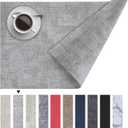 Homaxy Faux Leather Heat Resistant Placemats for Dining Table Set of 6, Waterproof Wipeable Washable PU Table Mats, Easy to Clean Anti-Slip Place Mats, 11.8" x 17", Light Grey